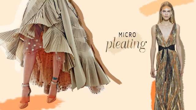 Folds in fashion calls for the trend’ of micro pleating