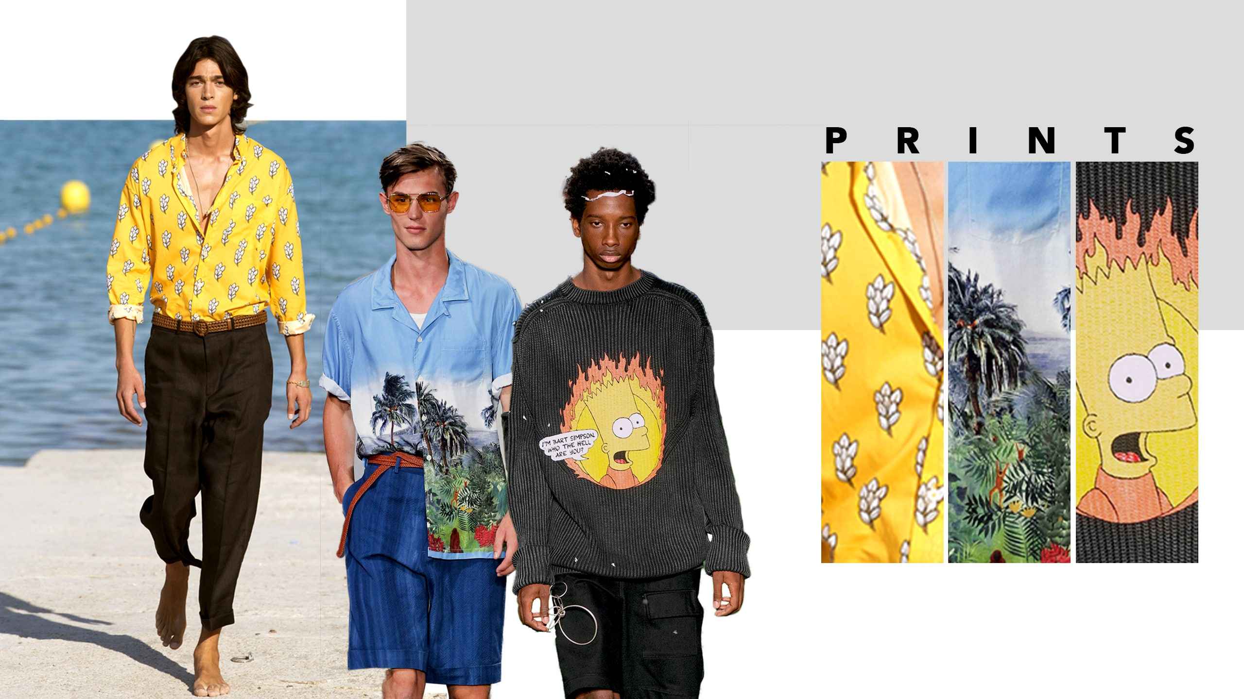 From Tie &amp; Dye to The Simpsons: Print Trends for Menswear in Spring 2019